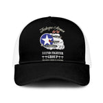 African American Aviators WWII Mesh Trucker Cap Tuskegee Red Tails Airmen Black - African Pride