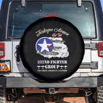African American Aviators WWII Spare Tire Cover Tuskegee Red Tails Airmen Black - African Pride