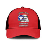 African American Aviators WWII Baseball Net Cap Tuskegee Red Tails Airmen Red - African Pride