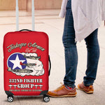 African American Aviators WWII Luggage Cover Tuskegee Red Tails Airmen Red - African Pride