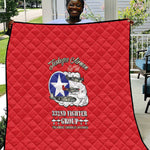 African American Aviators WWII Quilt Tuskegee Red Tails Airmen Red - African Pride