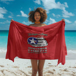 African American Aviators WWII Sarong Tuskegee Red Tails Airmen Red - African Pride