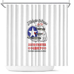 African American Aviators WWII Shower Curtain Tuskegee Red Tails Airmen White - African Pride