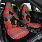 African Women Car Seat Cover Ethnic Pattern