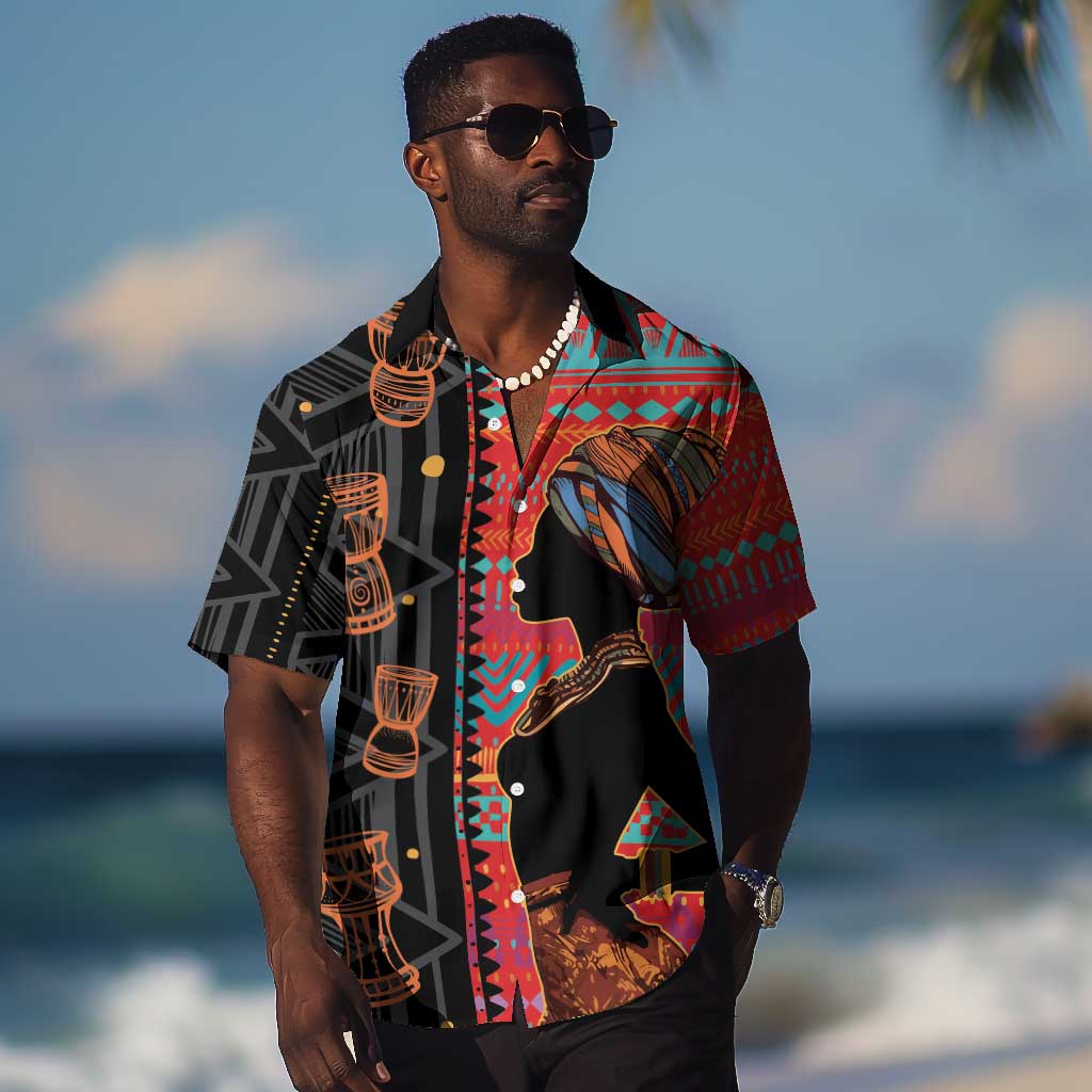African Women Hawaiian Shirt Ethnic Pattern