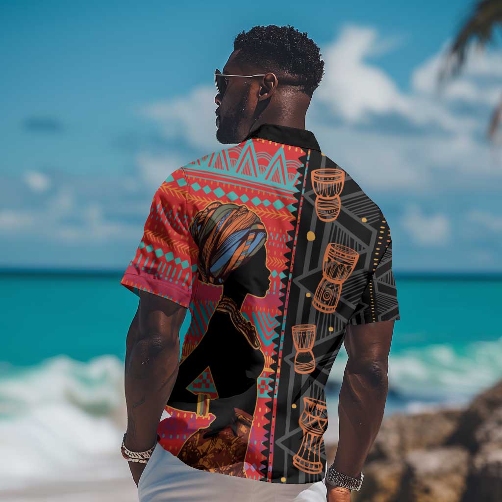 African Women Hawaiian Shirt Ethnic Pattern