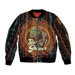 Happy International Women's Day Sleeve Zip Bomber Jacket Black Girl Power