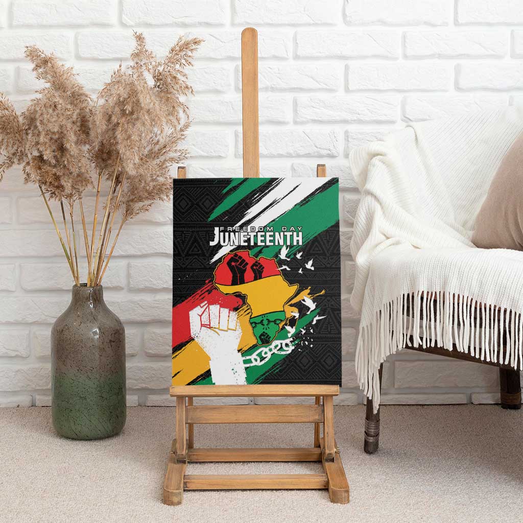 Afro Nigeria Juneteenth Canvas Wall Art Freedom Day