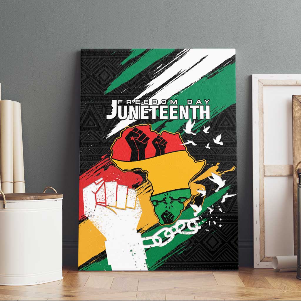 Afro Nigeria Juneteenth Canvas Wall Art Freedom Day