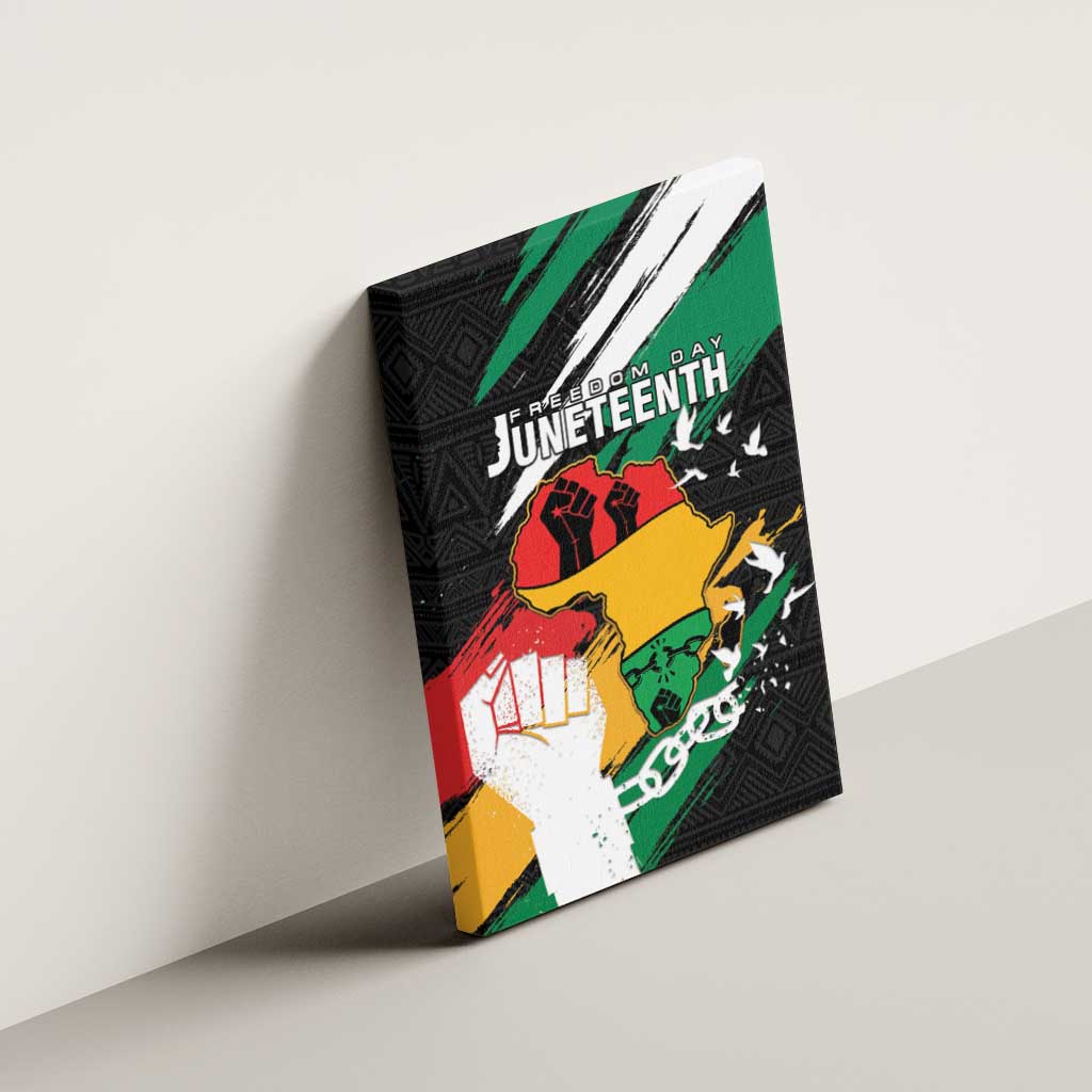 Afro Nigeria Juneteenth Canvas Wall Art Freedom Day