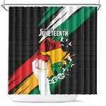 Afro Nigeria Juneteenth Shower Curtain Freedom Day