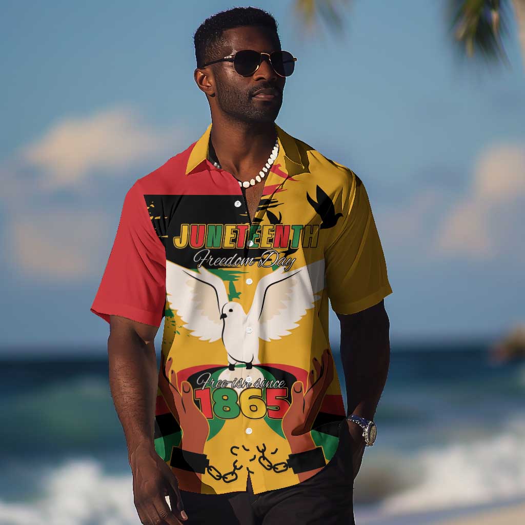 African American Juneteenth 1865 Hawaiian Shirt Black Freedom
