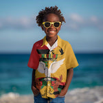 African American Juneteenth 1865 Kid Hawaiian Shirt Black Freedom