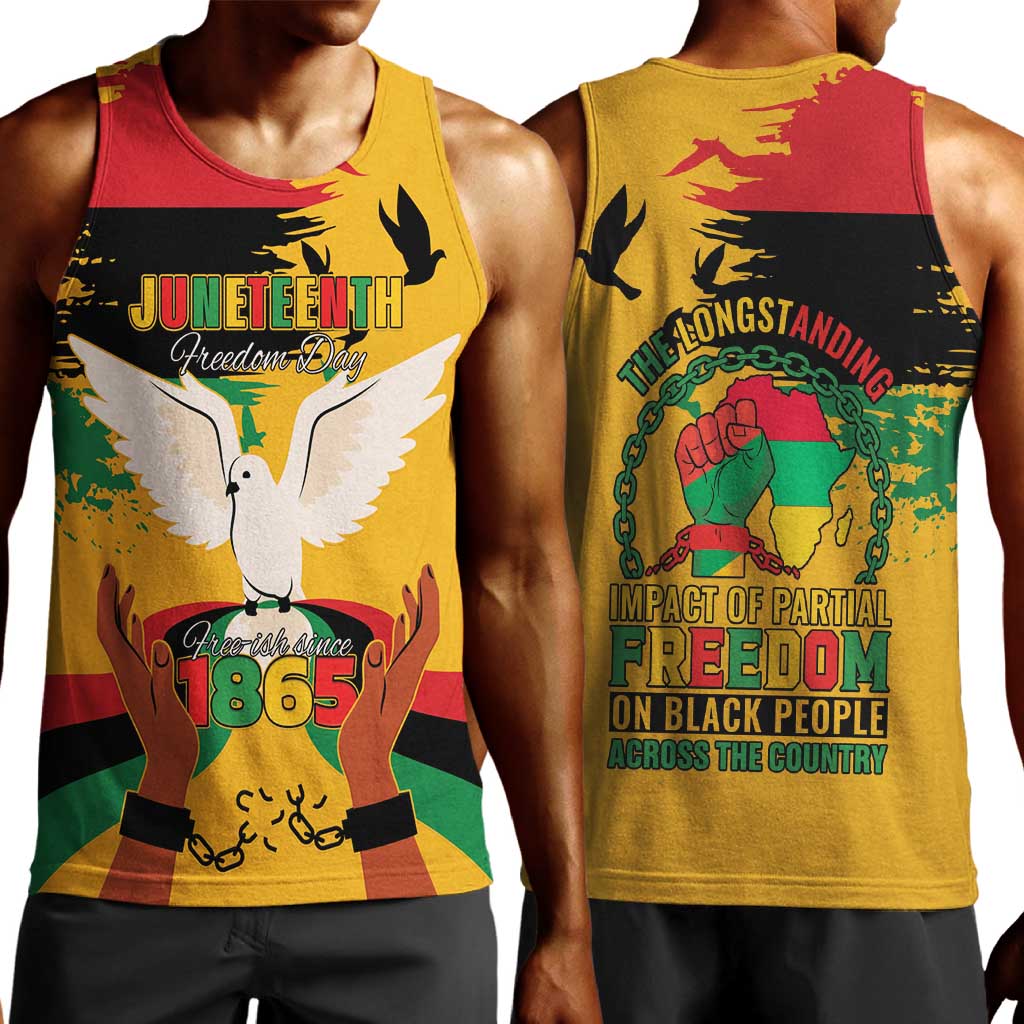 African American Juneteenth 1865 Men Tank Top Black Freedom
