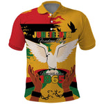African American Juneteenth 1865 Polo Shirt Black Freedom