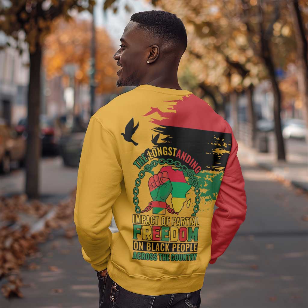 African American Juneteenth 1865 Sweatshirt Black Freedom