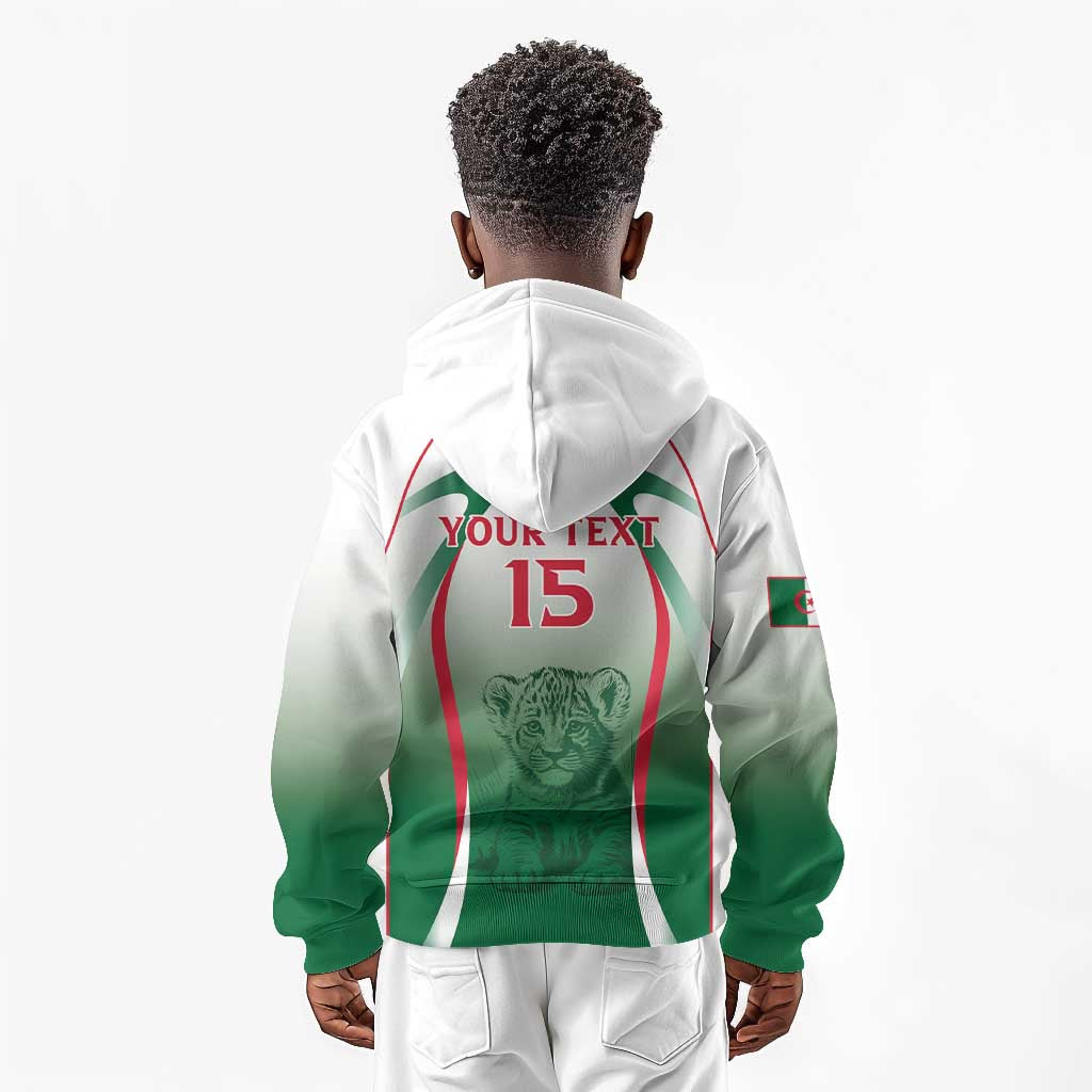 Algeria Rugby Custom Kid Hoodie Go Les Lionceaux