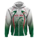 Algeria Rugby Custom Zip Hoodie Go Les Lionceaux
