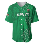 Jamhuri ya Kenya Rugby Custom Baseball Jersey Kenyan Shield Style - Green Color