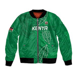Jamhuri ya Kenya Rugby Custom Bomber Jacket Kenyan Shield Style - Green Color