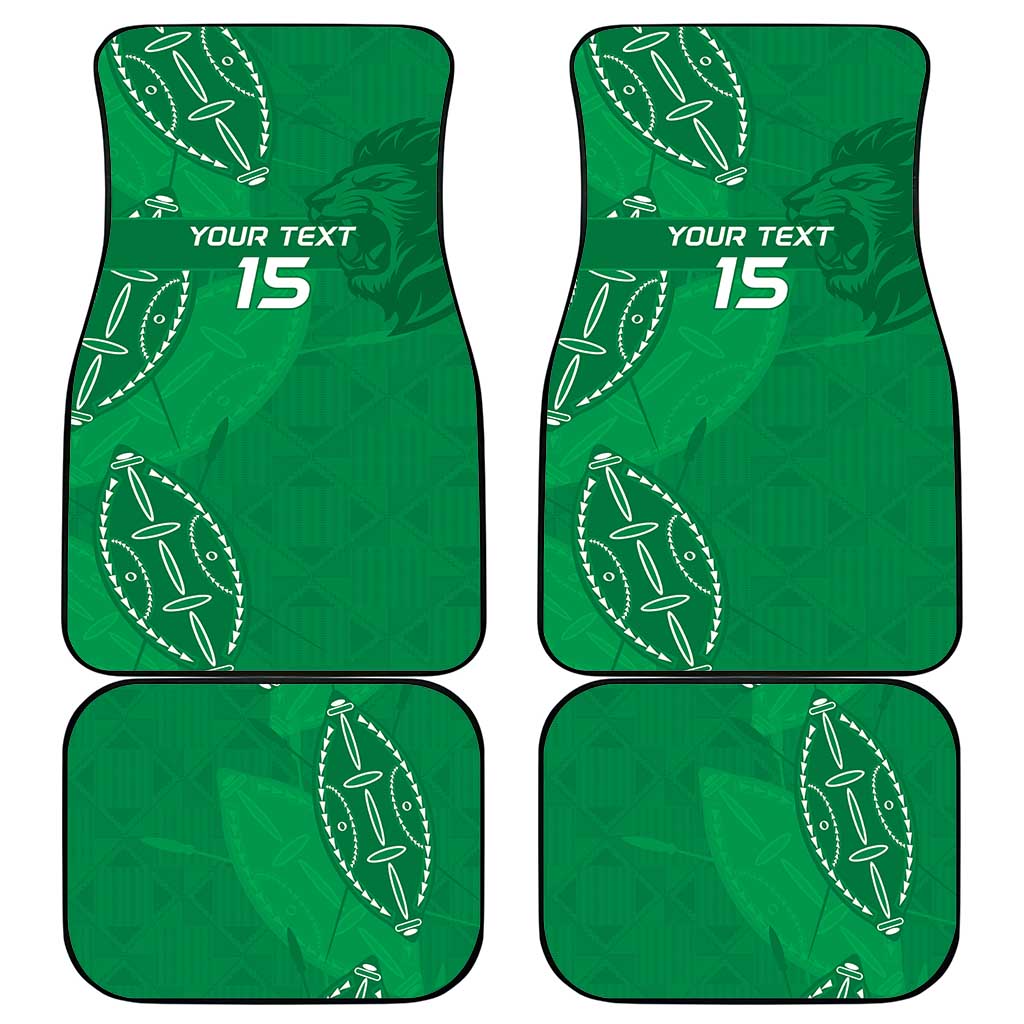 Jamhuri ya Kenya Rugby Car Mats Kenyan Shield Style - Green Color