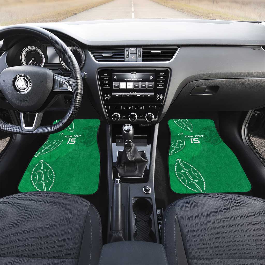Jamhuri ya Kenya Rugby Car Mats Kenyan Shield Style - Green Color