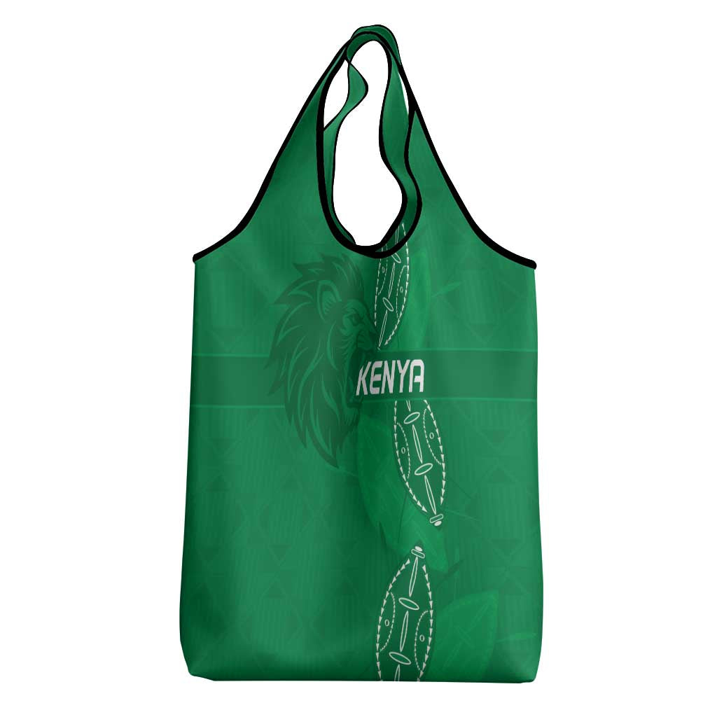 Jamhuri ya Kenya Rugby Grocery Bag Kenyan Shield Style - Green Color
