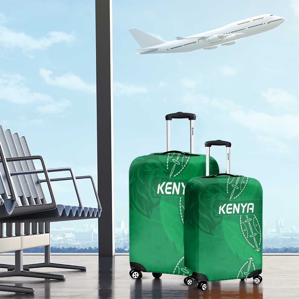Jamhuri ya Kenya Rugby Luggage Cover Kenyan Shield Style - Green Color