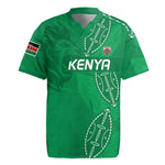 Jamhuri ya Kenya Rugby Custom Rugby Jersey Kenyan Shield Style - Green Color