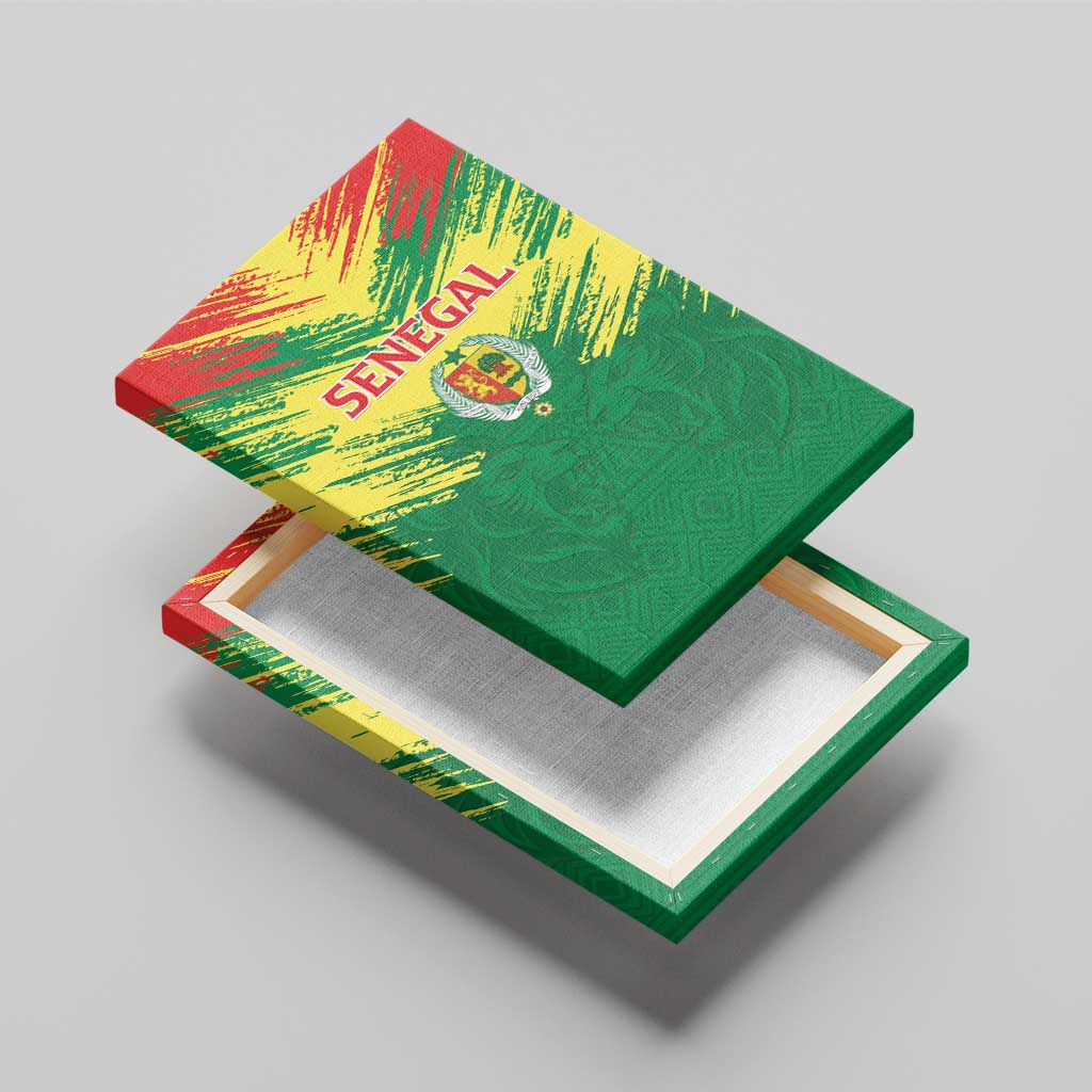 Senegal Rugby Canvas Wall Art Go Go Go !