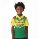 Senegal Rugby Custom Kid Polo Shirt Go Go Go !