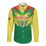 Senegal Rugby Custom Long Sleeve Button Shirt Go Go Go !