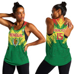 Senegal Rugby Custom Women Racerback Tank Go Go Go !