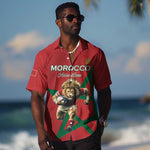 Morocco Rugby Custom Hawaiian Shirt Come On Atlas Lions