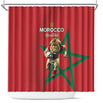 Morocco Rugby Custom Shower Curtain Come On Atlas Lions