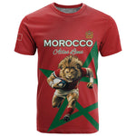 Morocco Rugby Custom T shirt Come On Atlas Lions