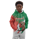 Madagascar Rugby Custom Kid Hoodie Allez Les Makis - African Pride