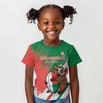 Madagascar Rugby Custom Kid T shirt Allez Les Makis - African Pride