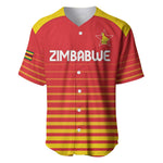 Custom Zimbabwe Cricket Baseball Jersey Come On Chevrons - African Pride