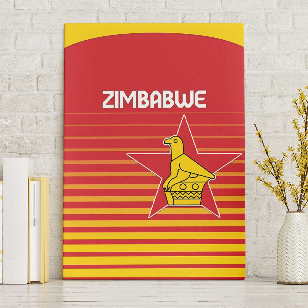 Zimbabwe Cricket Canvas Wall Art Come On Chevrons - African Pride
