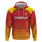 Custom Zimbabwe Cricket Hoodie Come On Chevrons - African Pride