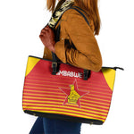 Zimbabwe Cricket Leather Tote Bag Come On Chevrons - African Pride