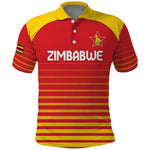 Custom Zimbabwe Cricket Polo Shirt Come On Chevrons - African Pride