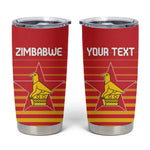 Custom Zimbabwe Cricket Tumbler Cup Come On Chevrons - African Pride
