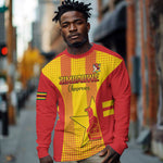 Custom Zimbabwe Cricket Long Sleeve Shirt Sporty Style - African Pride