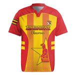 Custom Zimbabwe Cricket Rugby Jersey Sporty Style - African Pride