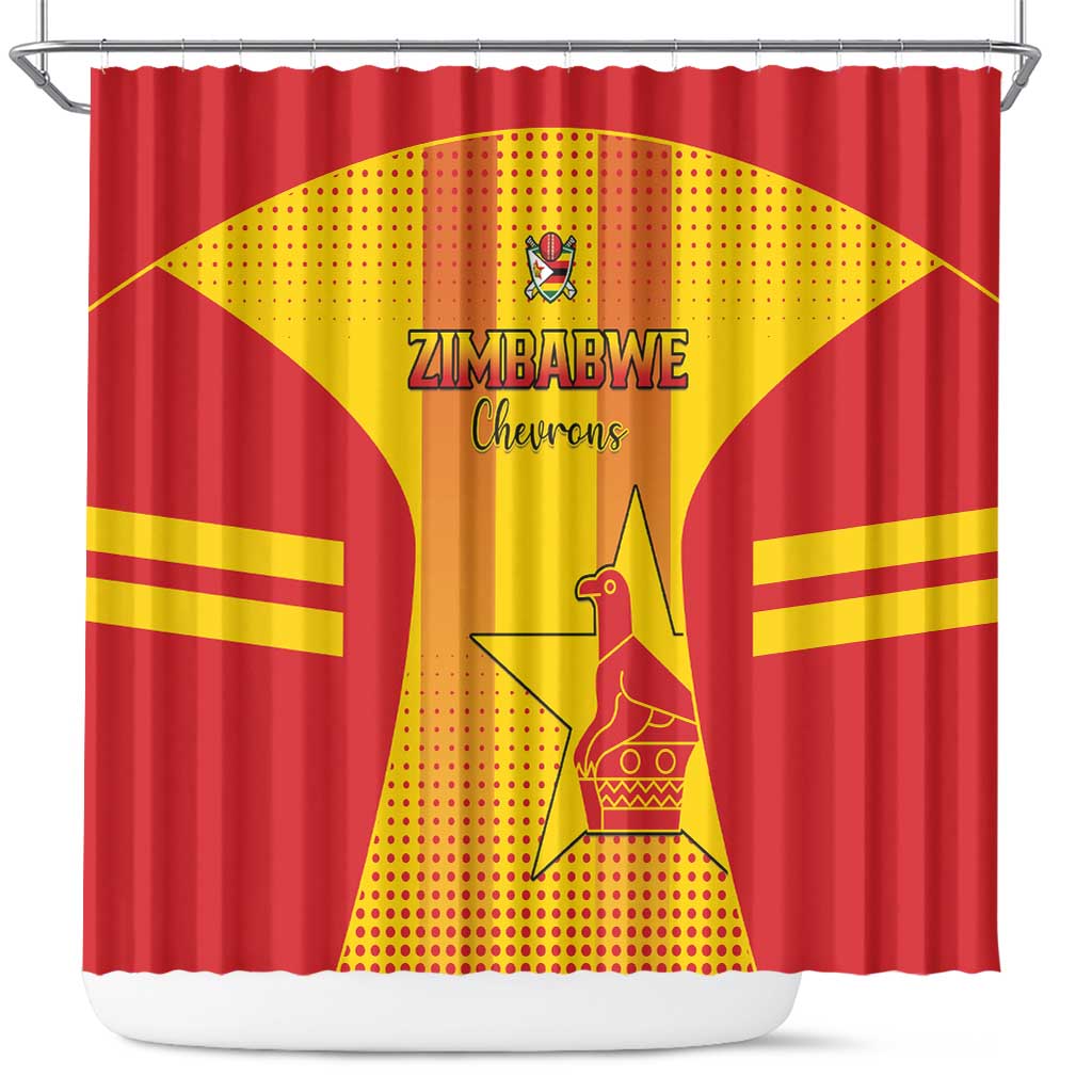 Zimbabwe Cricket Shower Curtain Sporty Style LT15