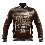 Remembering the Red Tail Heroes Baseball Jacket Tuskegee Airmen Legacy Retro Style - African Pride