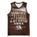 Remembering the Red Tail Heroes Basketball Jersey Tuskegee Airmen Legacy Retro Style - African Pride