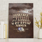 Remembering the Red Tail Heroes Canvas Wall Art Tuskegee Airmen Legacy Retro Style - African Pride